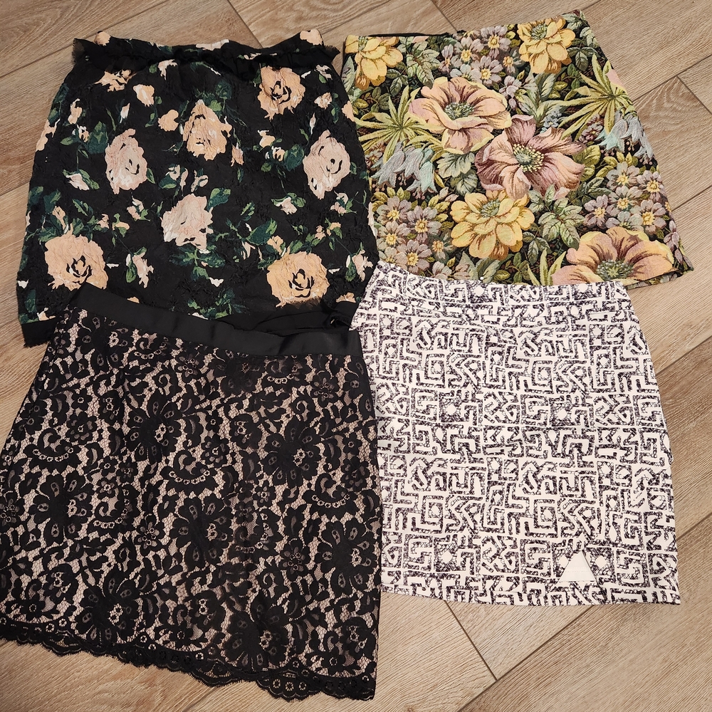Floral and Lace Women's Skirt Collection